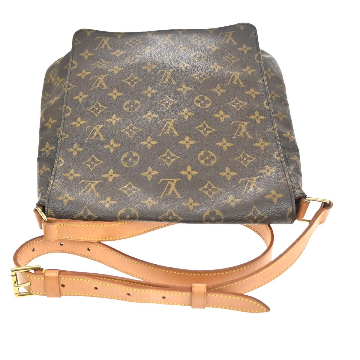 LOUIS VUITTON Musette Shoulder Bag Monogram Leather Brown France M51256 73KC739