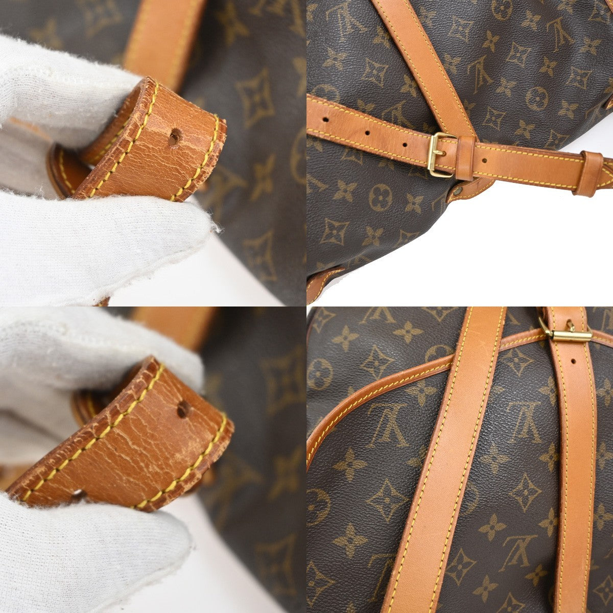 LOUIS VUITTON Saumur 35 Shoulder Bag Monogram Leather BN France M42254 84CA895