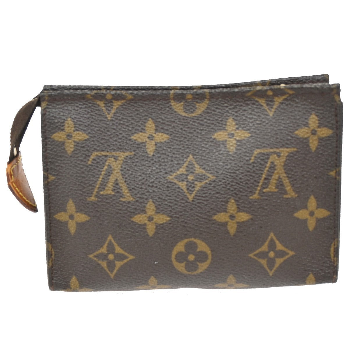 LOUIS VUITTON Poche Toilette 15 Clutch Pouch Bag Monogram Leather M47546 66KB742