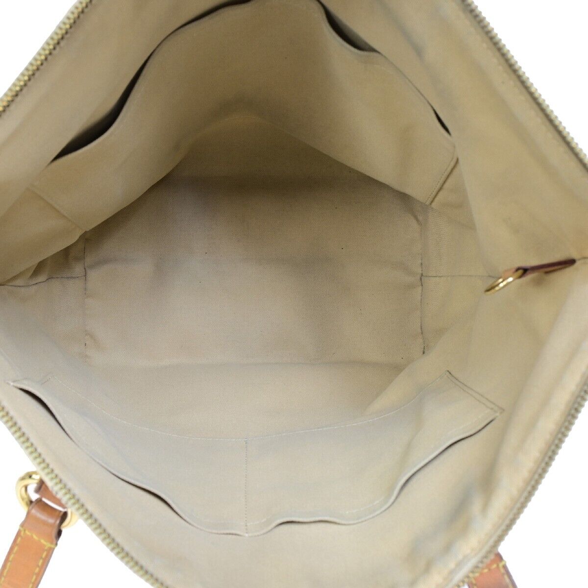 LOUIS VUITTON Totally MM Shoulder Bag Damier Azur Leather White N51262 83EB760