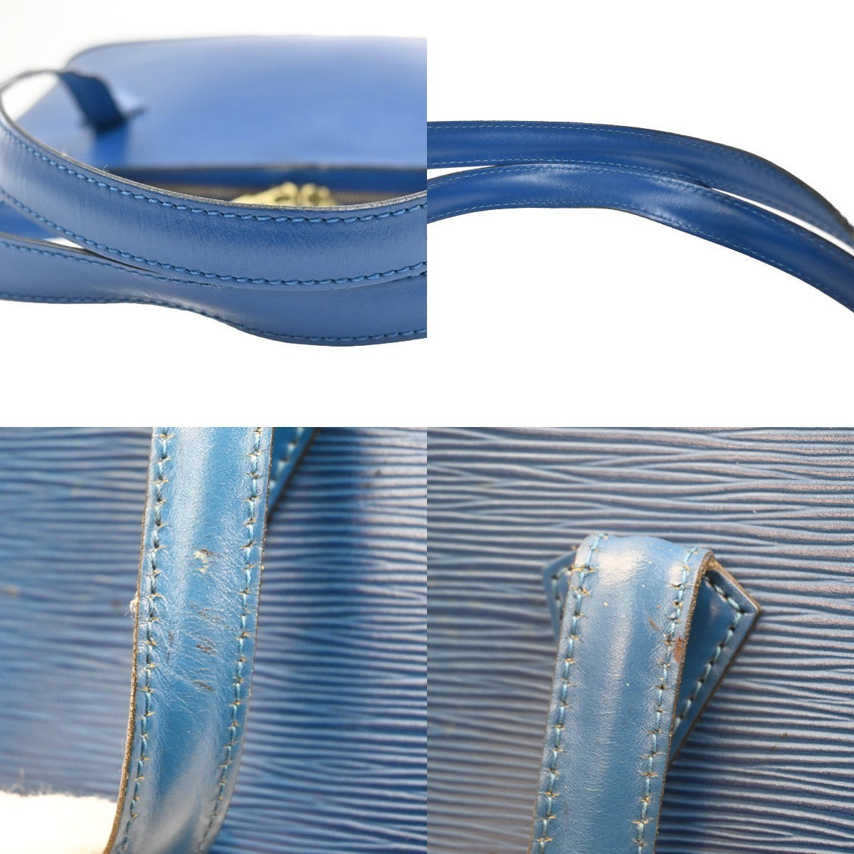LOUIS VUITTON LV Lussac Shoulder Bag Epi Leather Blue France M52285 80MA281