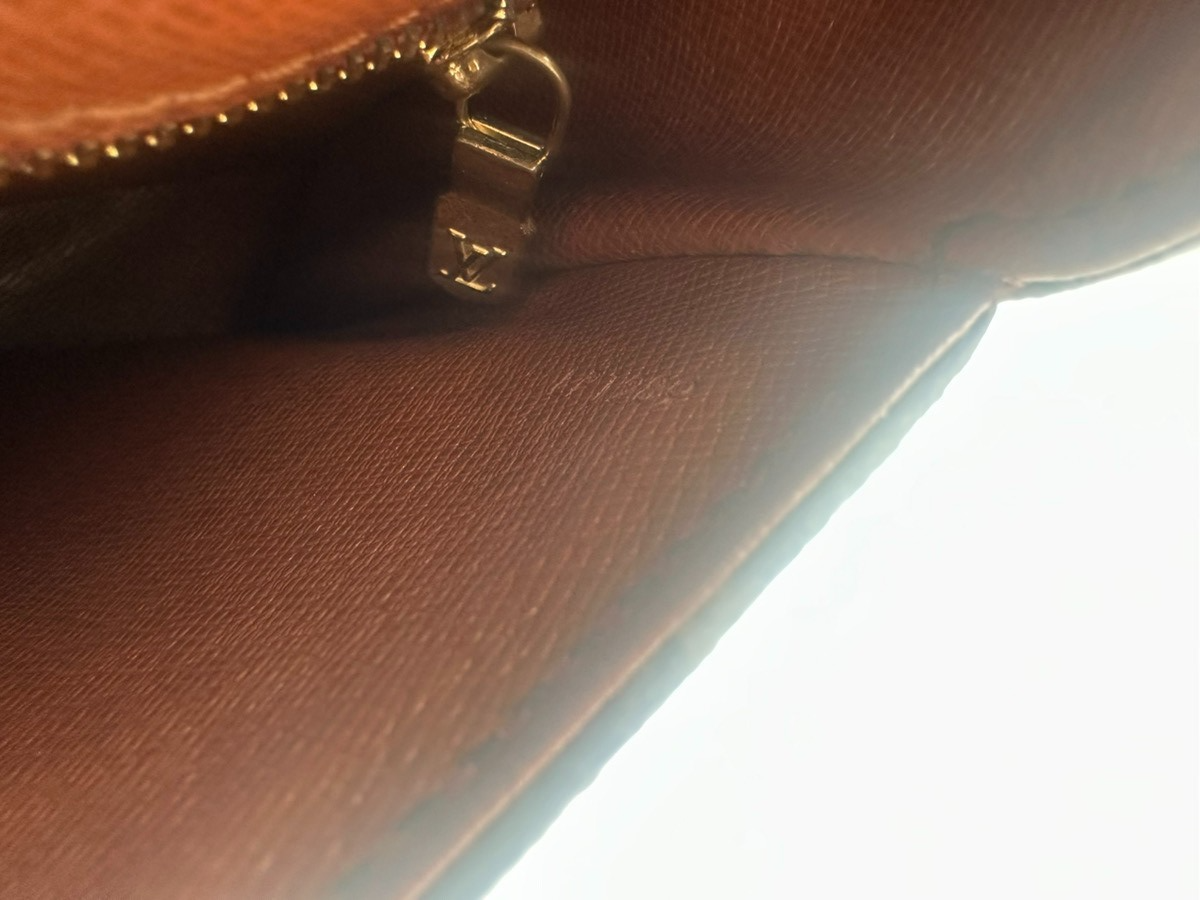 LOUIS VUITTON Saint Cloud MM Shoulder Bag Monogram Leather Brown M51243 83CA668