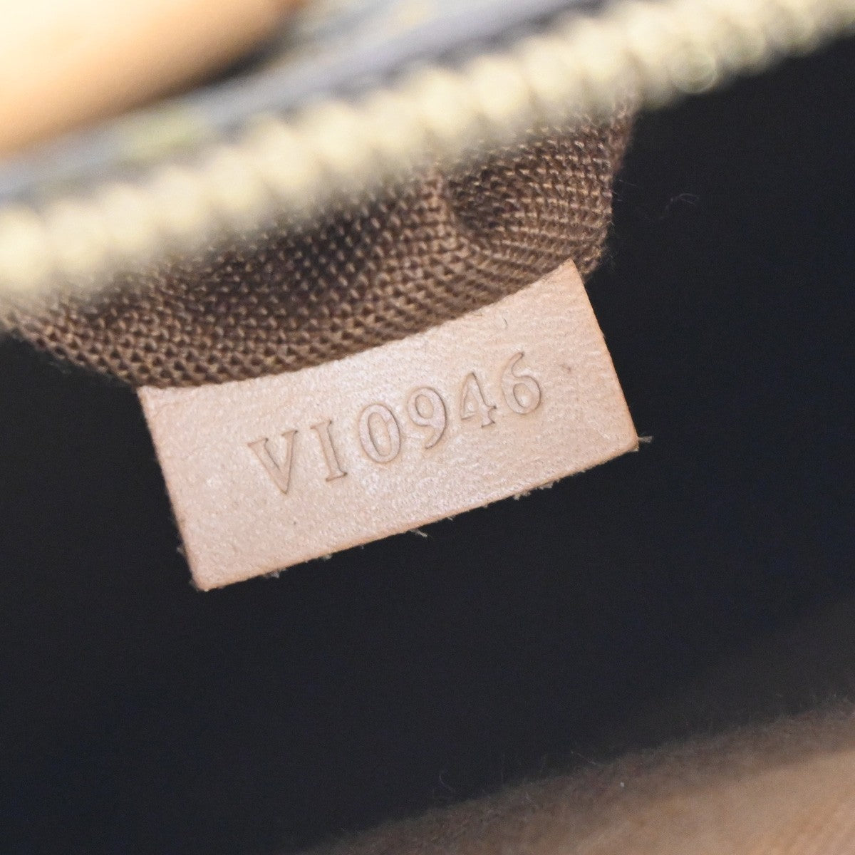 LOUIS VUITTON LV Logo Alma Hand Bag Monogram Leather Brown France M51130 11TA326