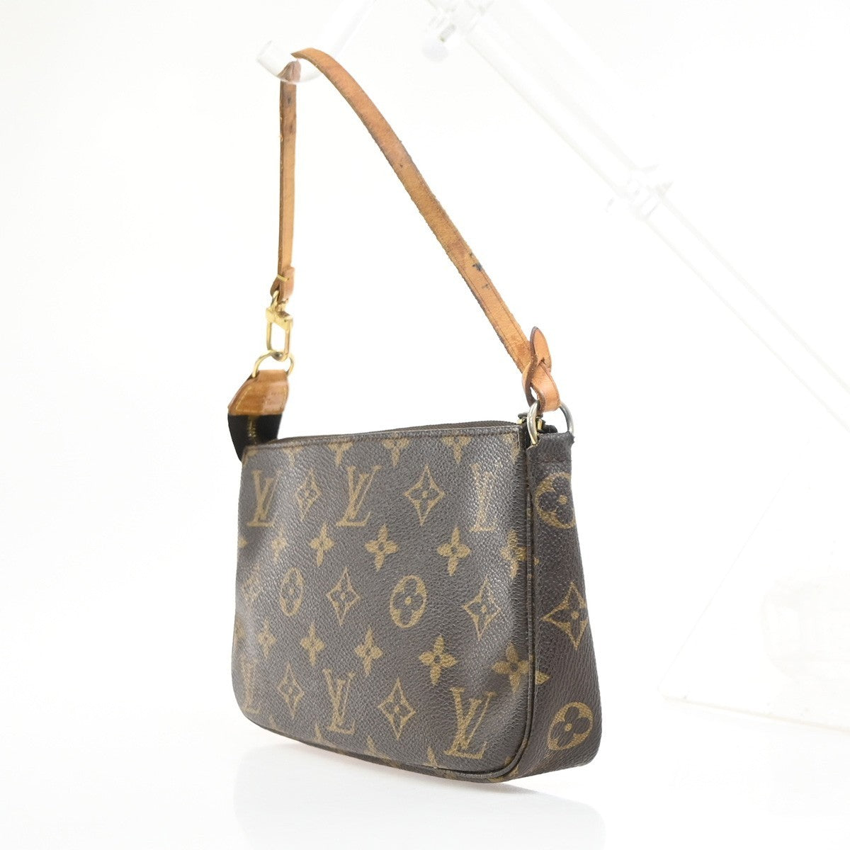 LOUIS VUITTON Pochette Accessoires Hand Bag Monogram Leather BN M51980 85MA488