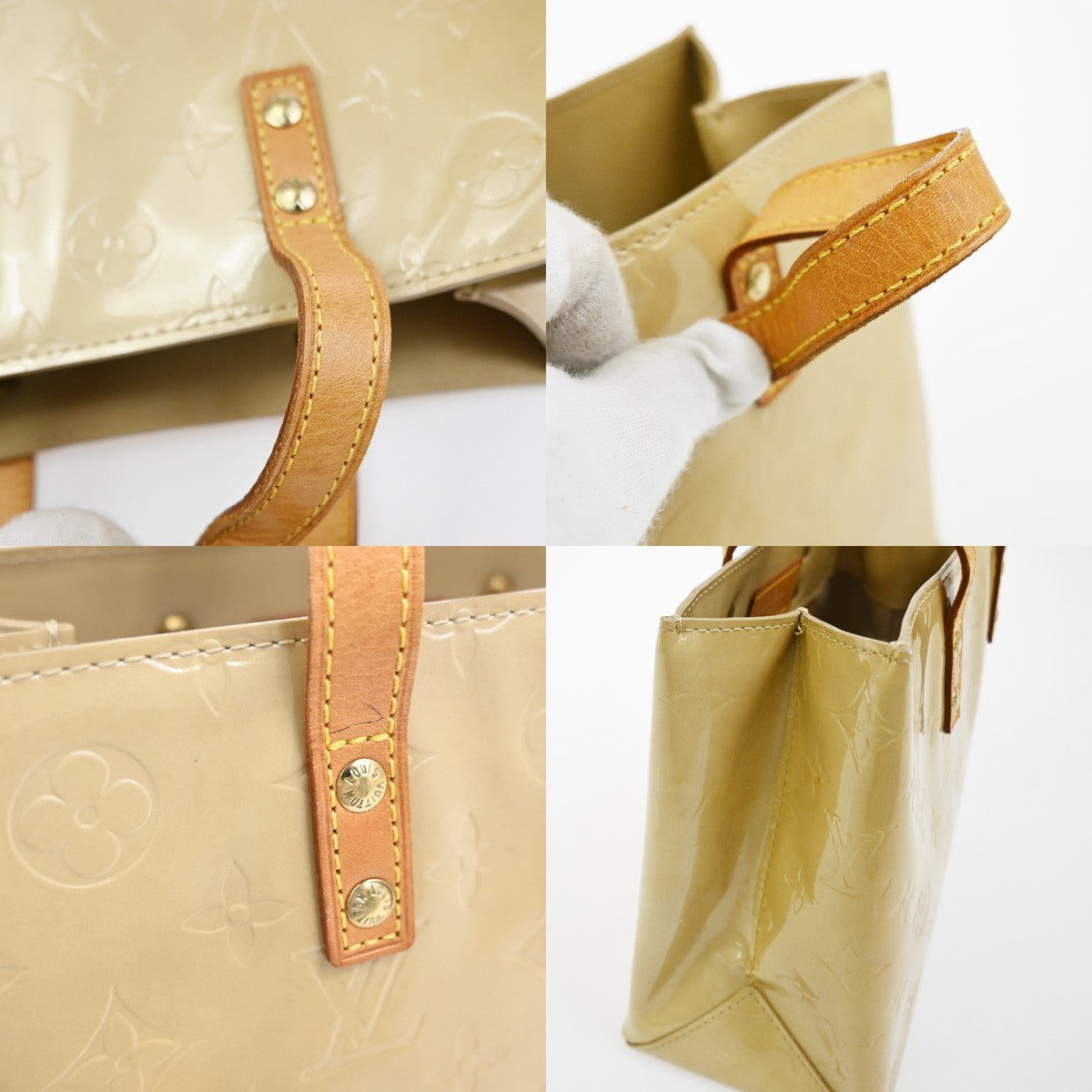 LOUIS VUITTON Read PM Hand Bag Monogram Vernis Patent Leather BE M91144 65YJ029