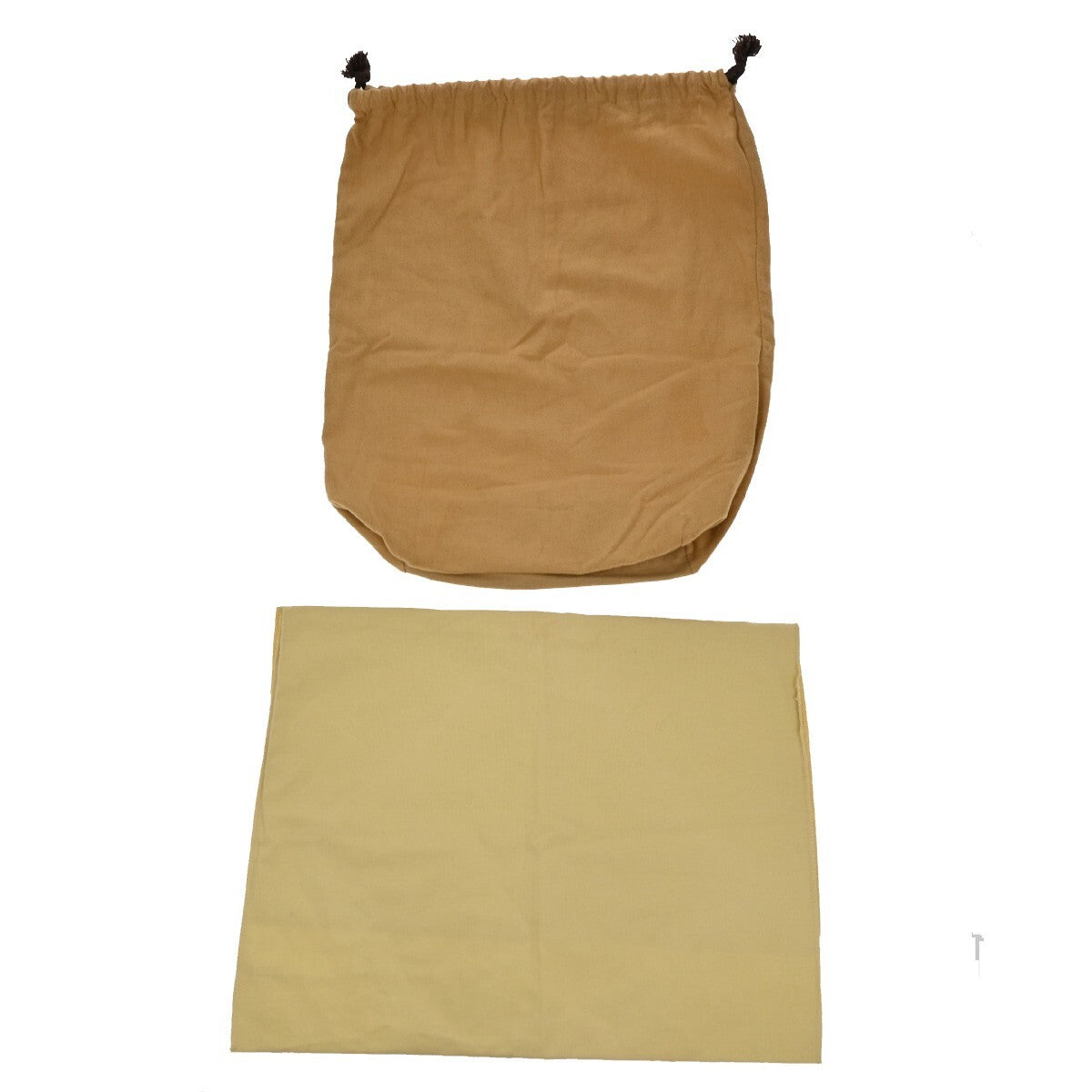 LOUIS VUITTON Logo 10 Set Dust Bag Drawstring Canvas Cotton Beige Brown 09EE147