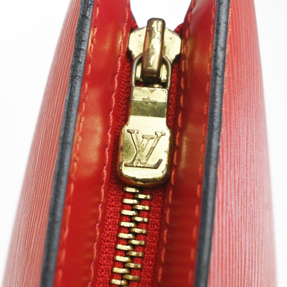 LOUIS VUITTON LV Saint Jacques PM Hand Bag Epi Leather Red France M52277 86YJ145