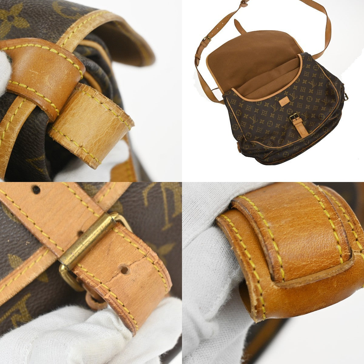 LOUIS VUITTON Saumur 35 Shoulder Bag Monogram Leather BN France M42254 84YJ109