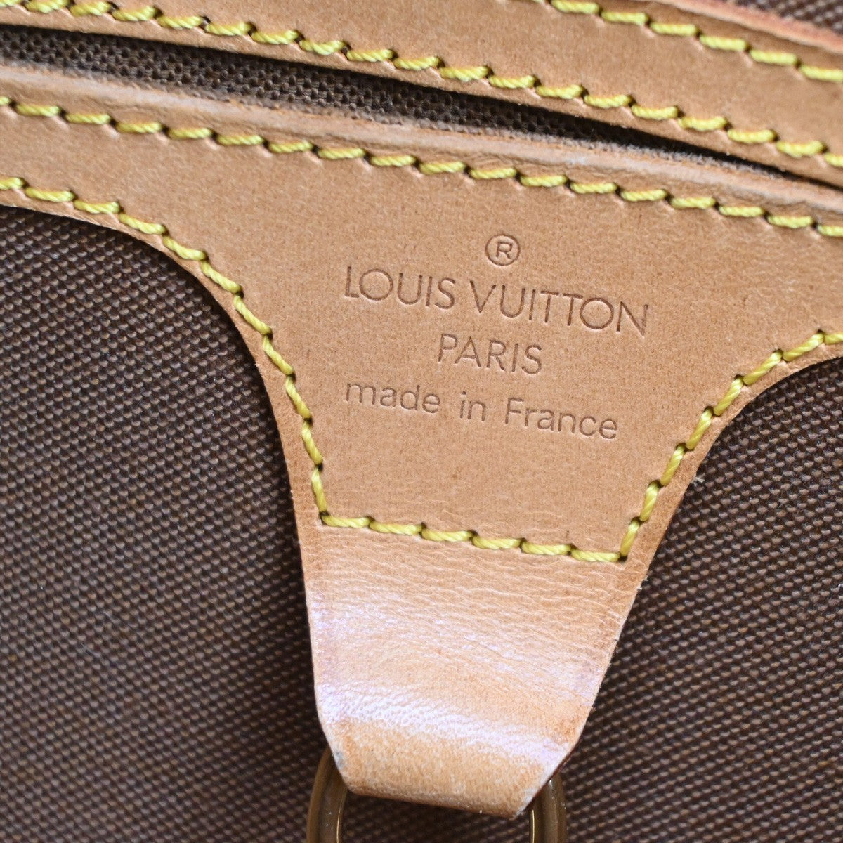 LOUIS VUITTON LV Logo Ellipse MM Hand Bag Monogram Leather Brown M51126 19MA102