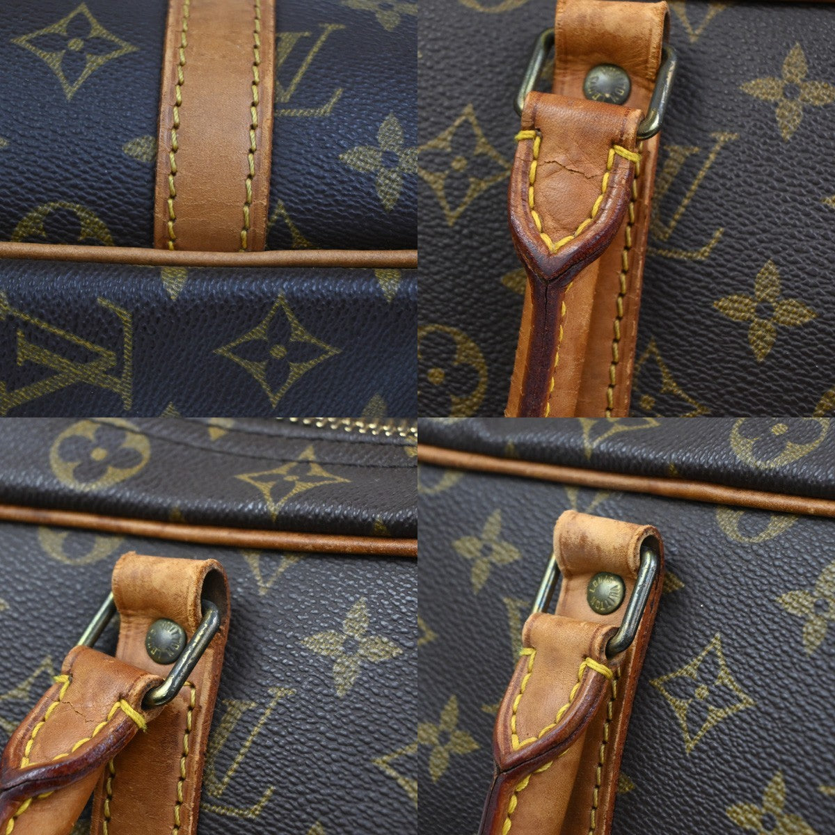 LOUIS VUITTON Sirius 45 Travel Hand Bag Monogram Leather Brown M41408 30CA927