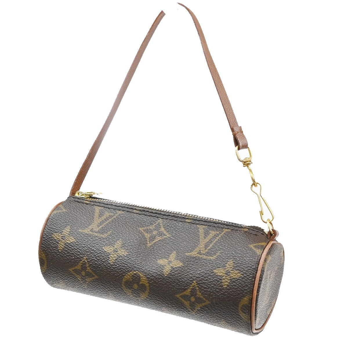 LOUIS VUITTON Mini Papillon Pouch Hand Bag Monogram Brown France 62SA088