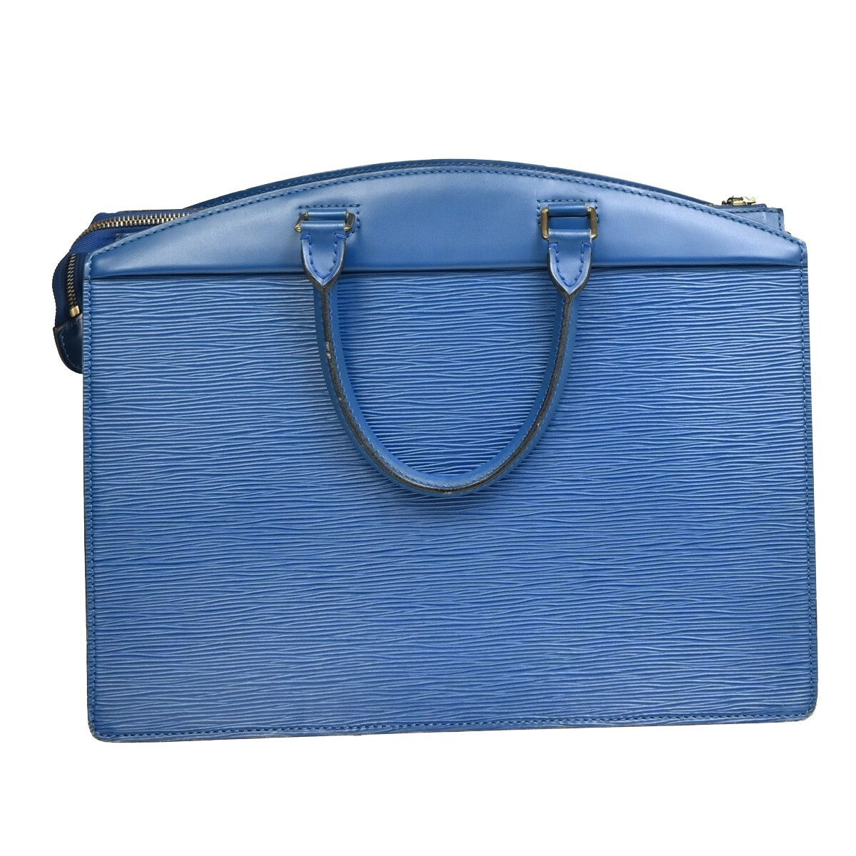 LOUIS VUITTON LV Logo Riviera Hand Bag Epi Leather Blue France M48185 67EE771