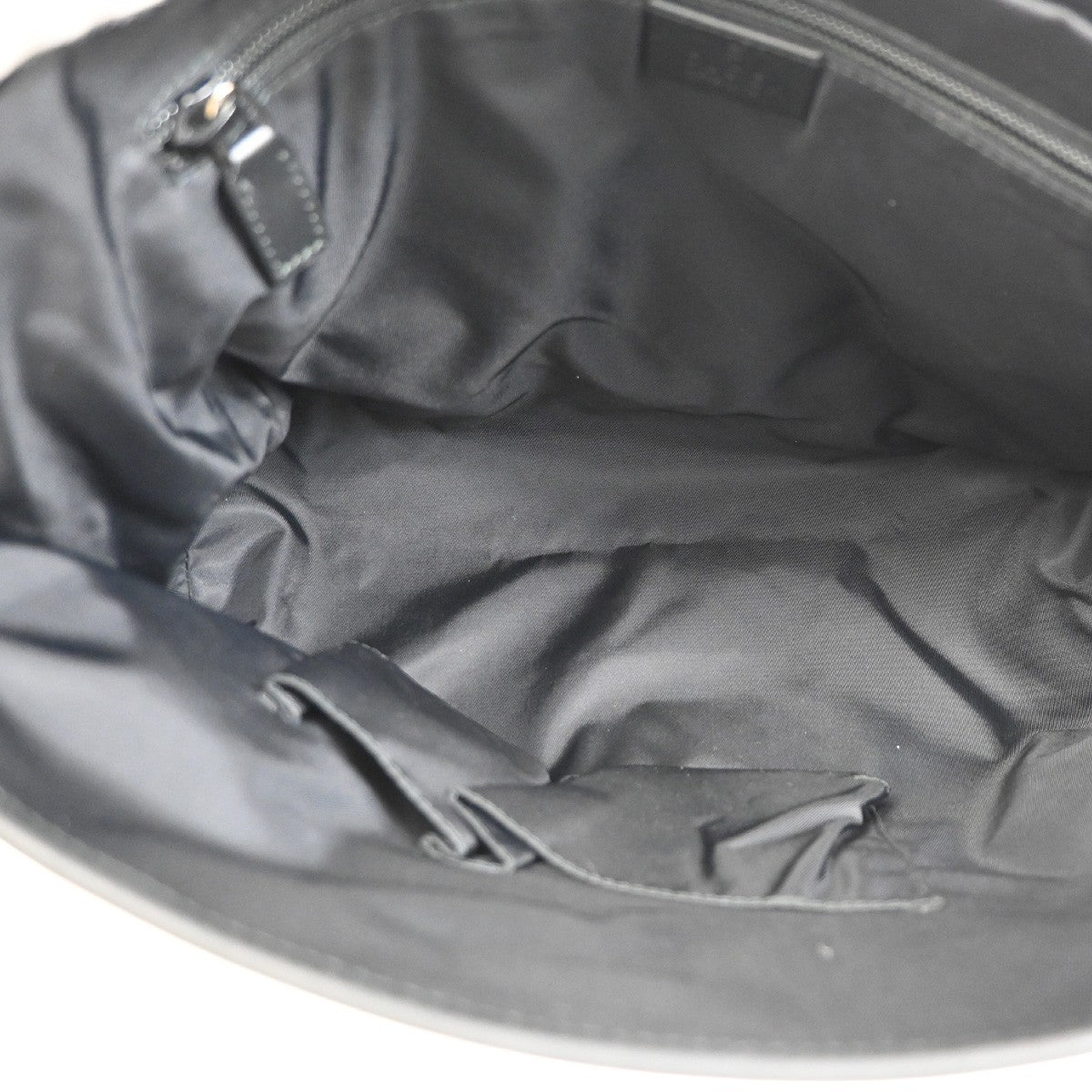 GUCCI Logo Sherry Messenger Shoulder Bag Canvas Leather Black SHW Italy 83KC636