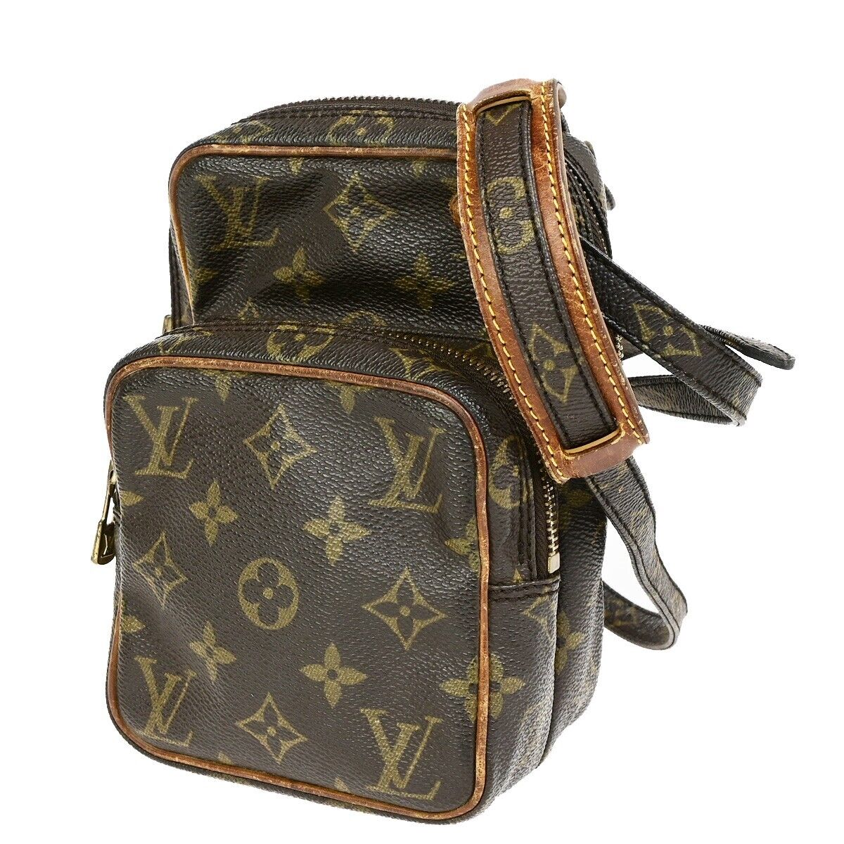 LOUIS VUITTON Mini Amazon Shoulder Bag Monogram Leather Brown M45238 63FB209