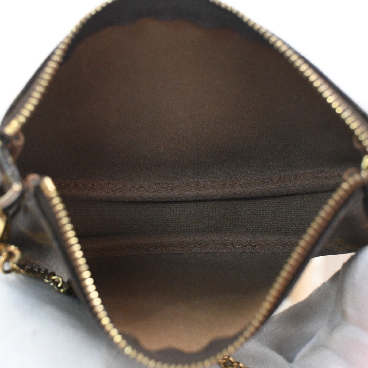 LOUIS VUITTON Mini Pochette Accessoires Hand Bag Monogram Leather M58009 77SA051