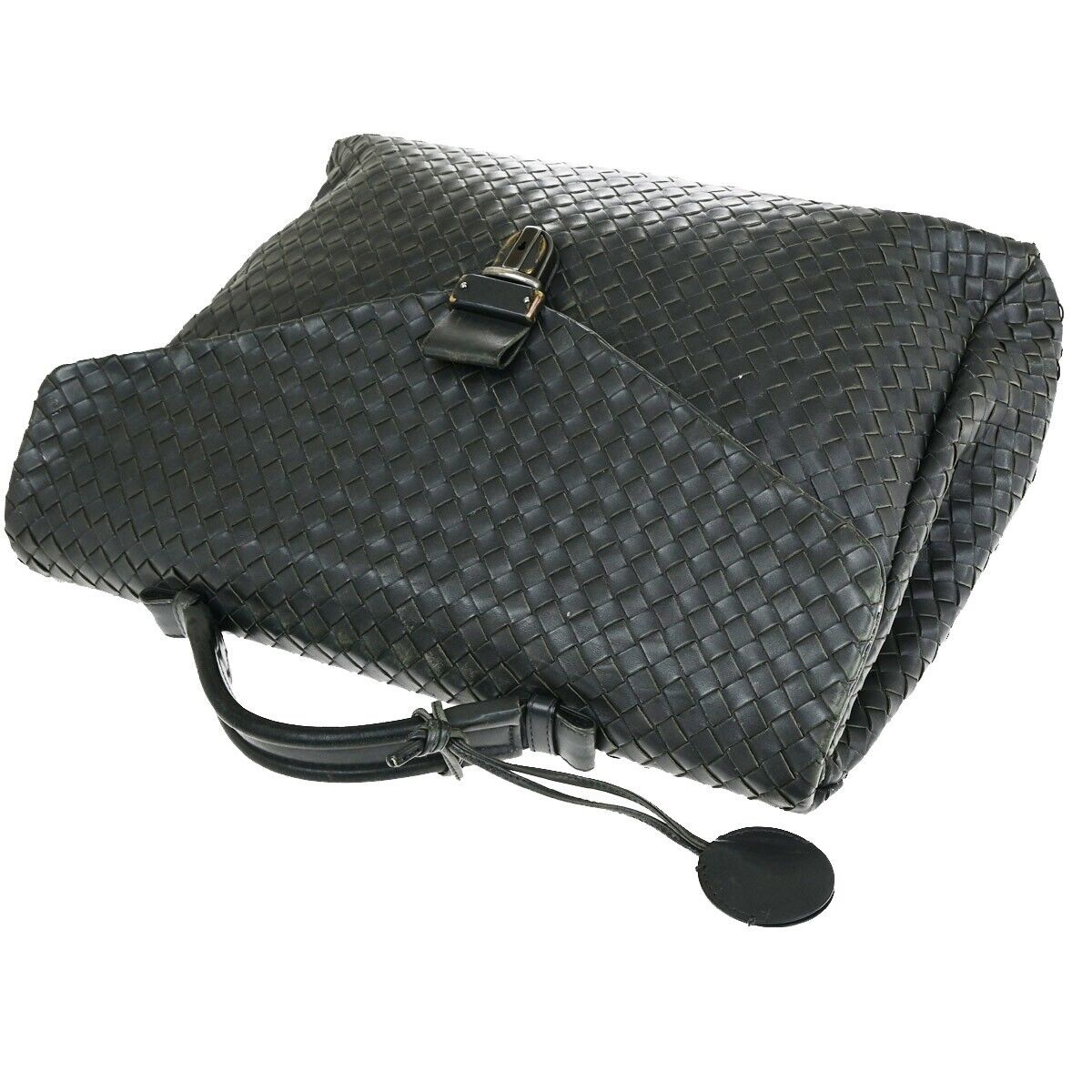 BOTTEGA VENETA Intrecciato Hand Bag Business Bag Leather Gray Italy 31SJ084