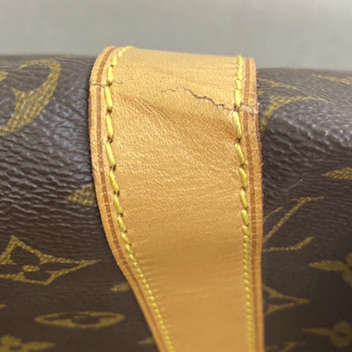 LOUIS VUITTON Keepall 55 Travel Hand Bag Monogram Leather Brown M41424 26YF058