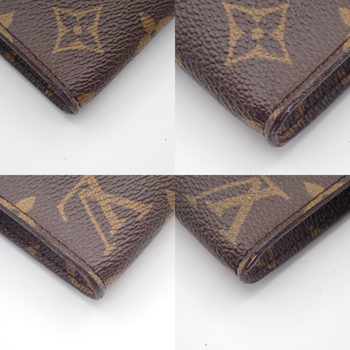 LOUIS VUITTON Logo BUCKET GM Pouch Bag Monogram Leather Brown France 04KC575