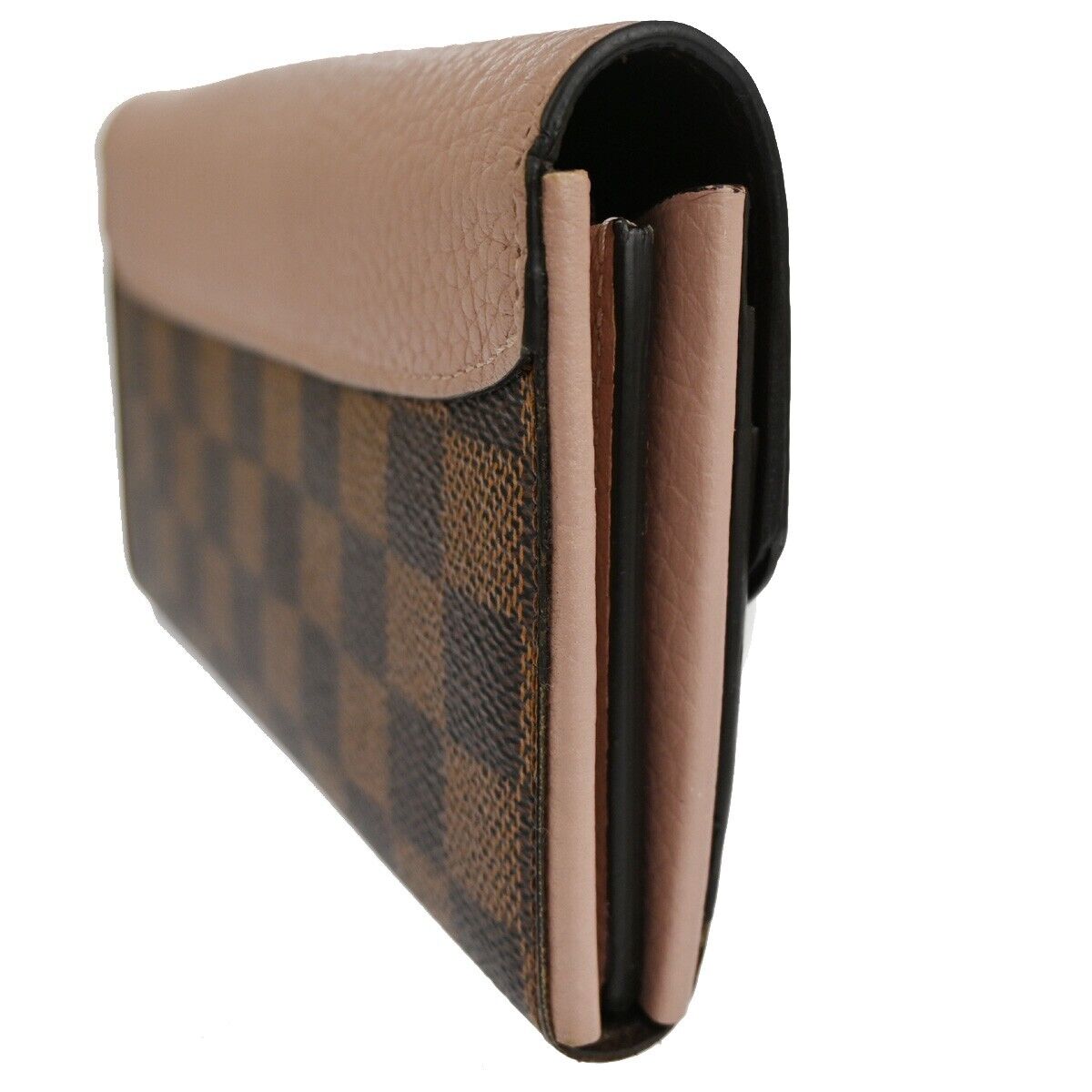 LOUIS VUITTON Damier Portefeuille Normandy Wallet Purse Pink N61262 33SH396