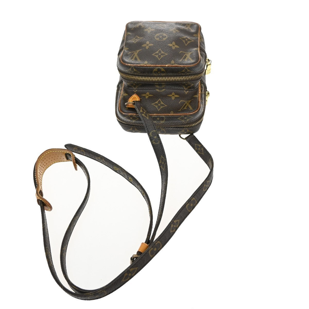 LOUIS VUITTON Mini Amazon Shoulder Bag Monogram Leather Brown M45238 30MA098