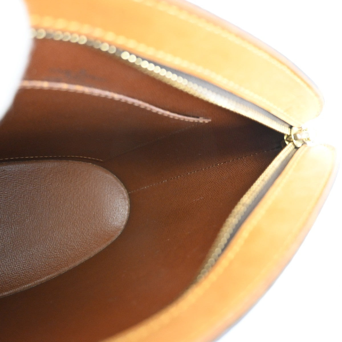 LOUIS VUITTON Logo Drouot Shoulder Bag Monogram Leather Brown M51290 79PA009