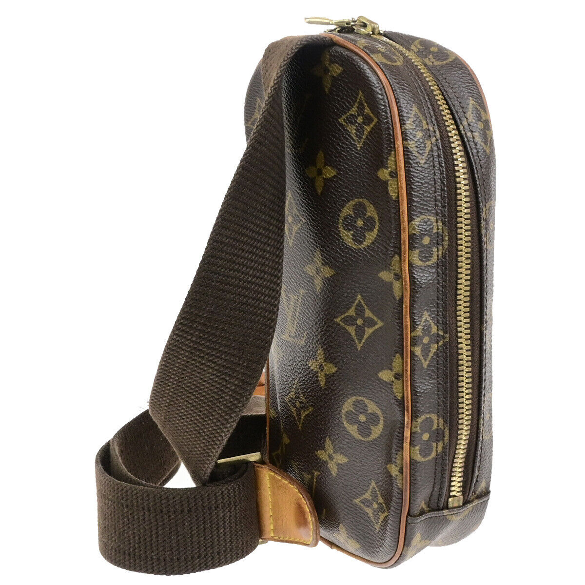 LOUIS VUITTON Pochette Gange Shoulder Bag Monogram Brown Spain M51870 76SJ582