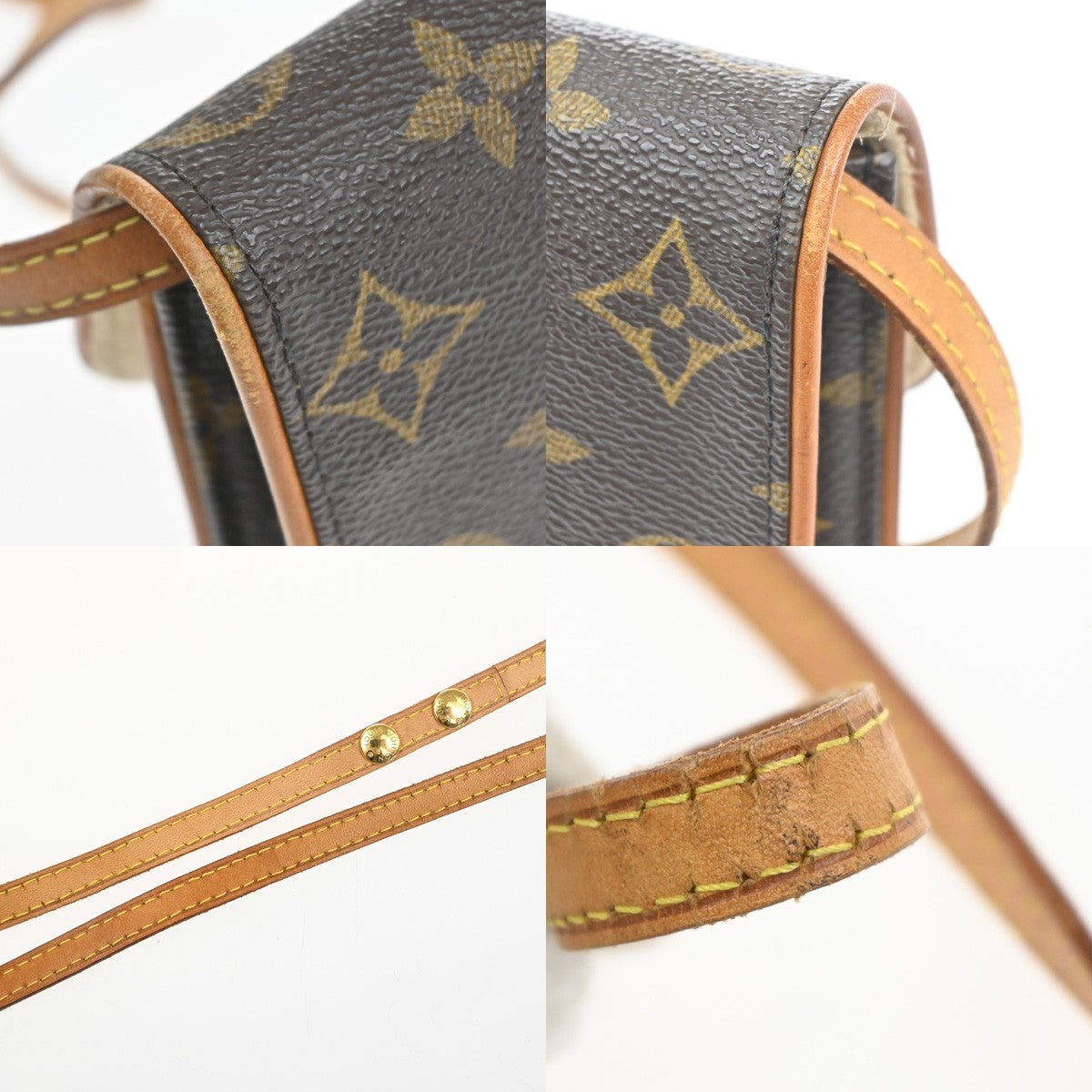LOUIS VUITTON Pochette Twin PM 2Way Shoulder Clutch Bag Monogram M51854 34MA518
