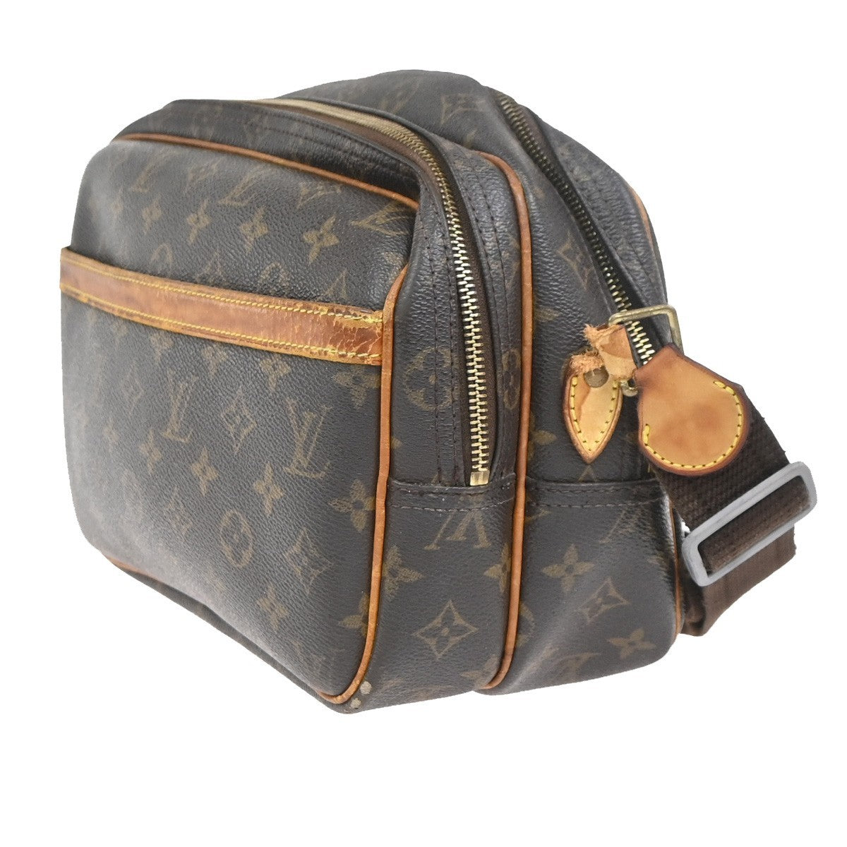 LOUIS VUITTON Reporter PM Crossbody Shoulder Bag Monogram Leather M45254 36KC824