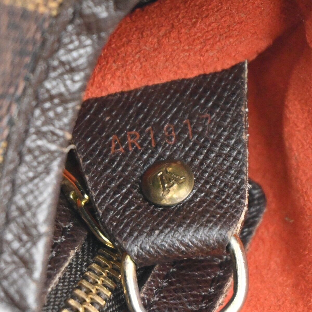 LOUIS VUITTON Marais Shoulder Bag Damier Ebene Leather Brown N42240 84EA283