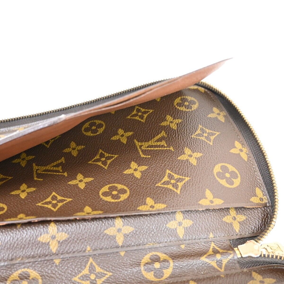 LOUIS VUITTON Poche Escapade Bifold Wallet Monogram Leather BN M60113 88FA042