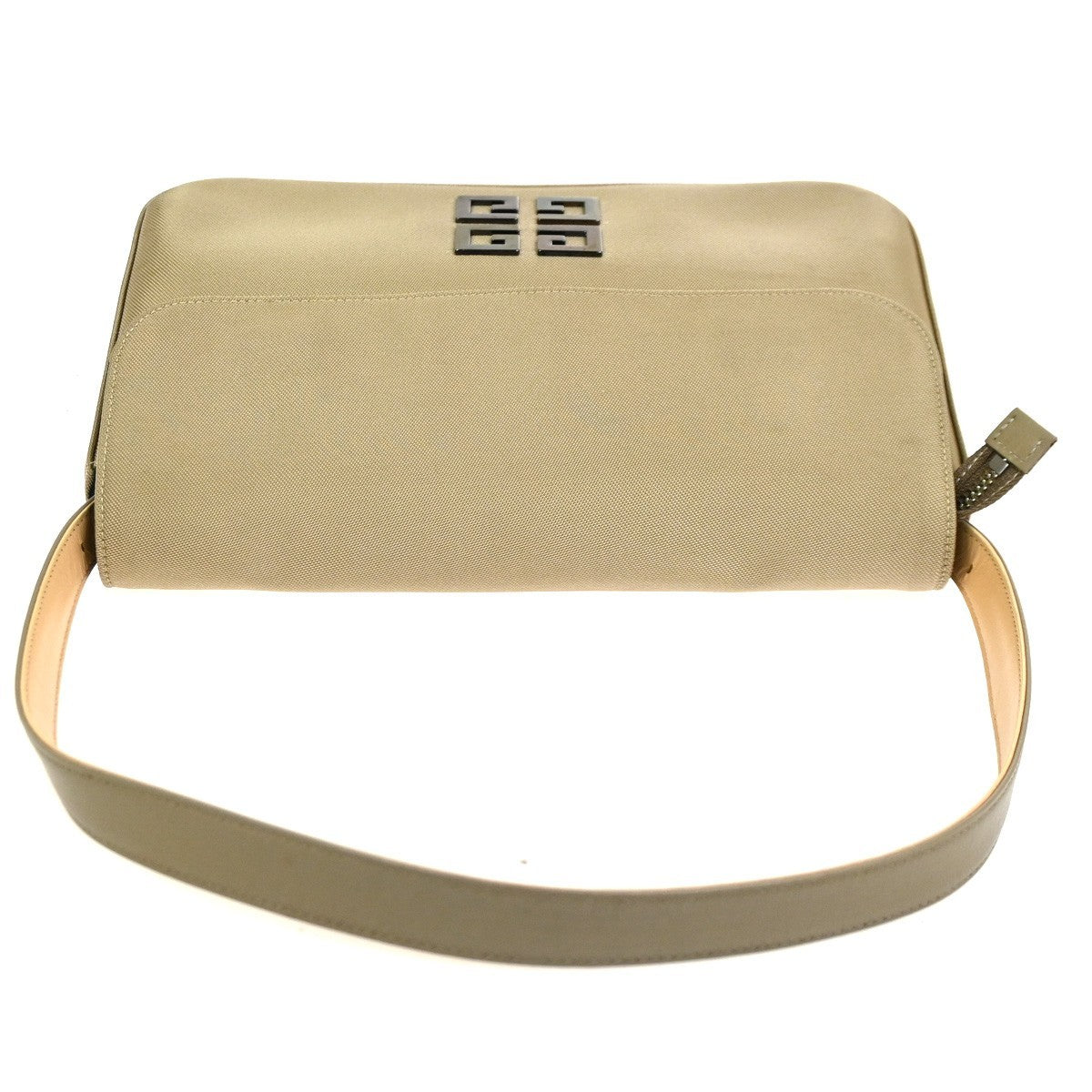 GIVENCHY 4G Logo  Hand Bag With Pouch Nylon Leather Beige SHW Japan 06CA843