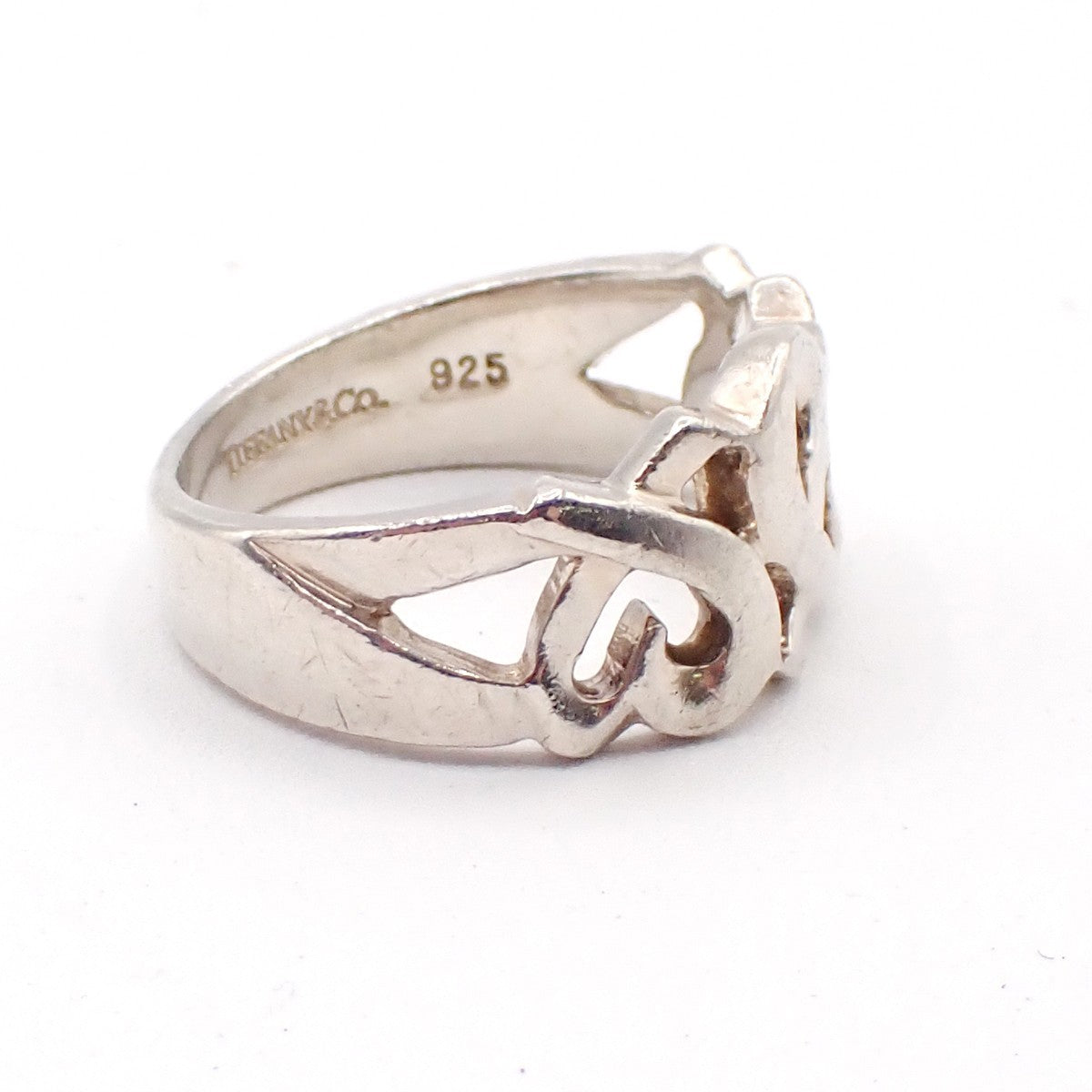 Tiffany & Co. Paloma Triple Loving Heart Ring JP12 US6.5 Silver 925 07EG104