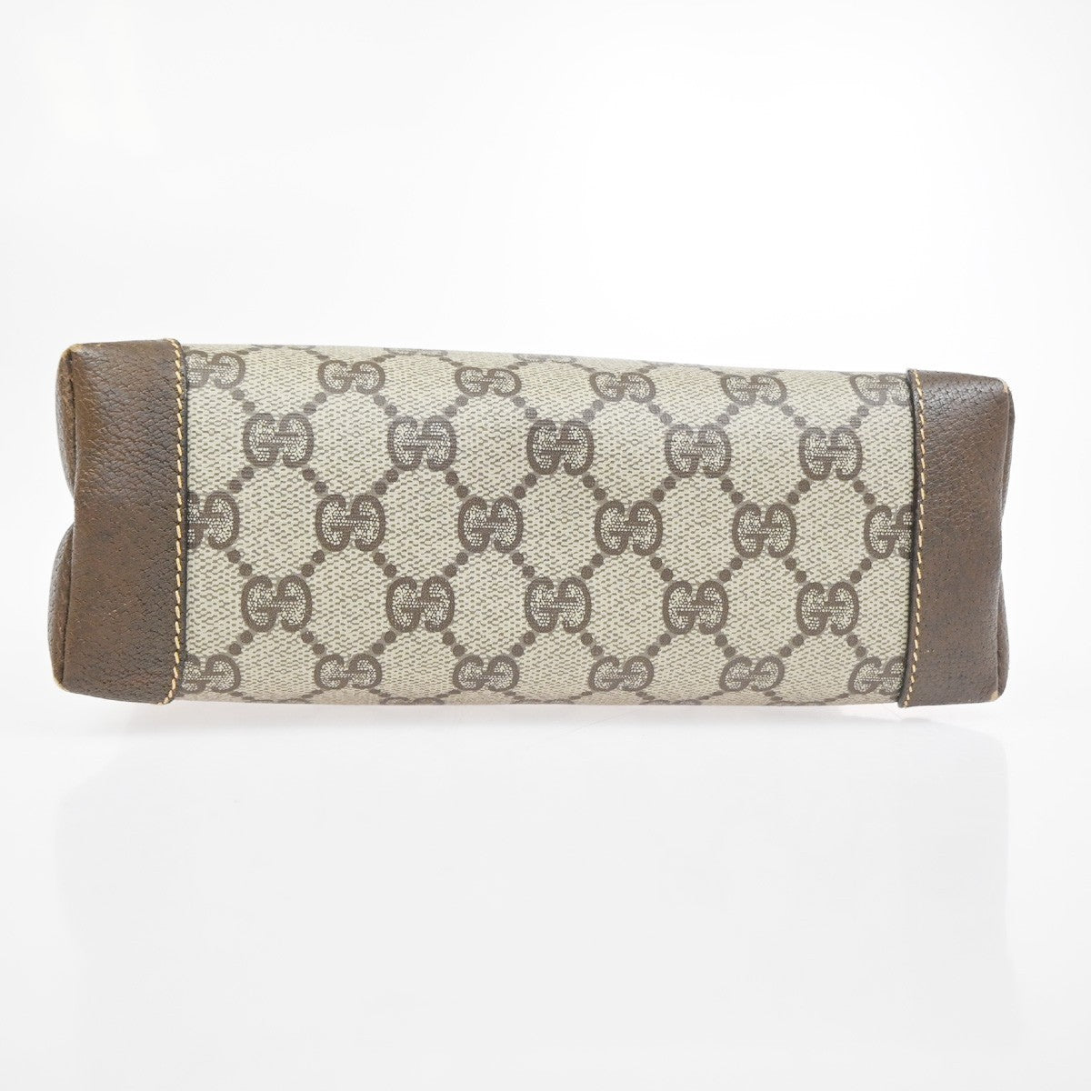 GUCCI GG Pattern Shoulder Bag PVC Leather Brown Italy GHW 38TA614
