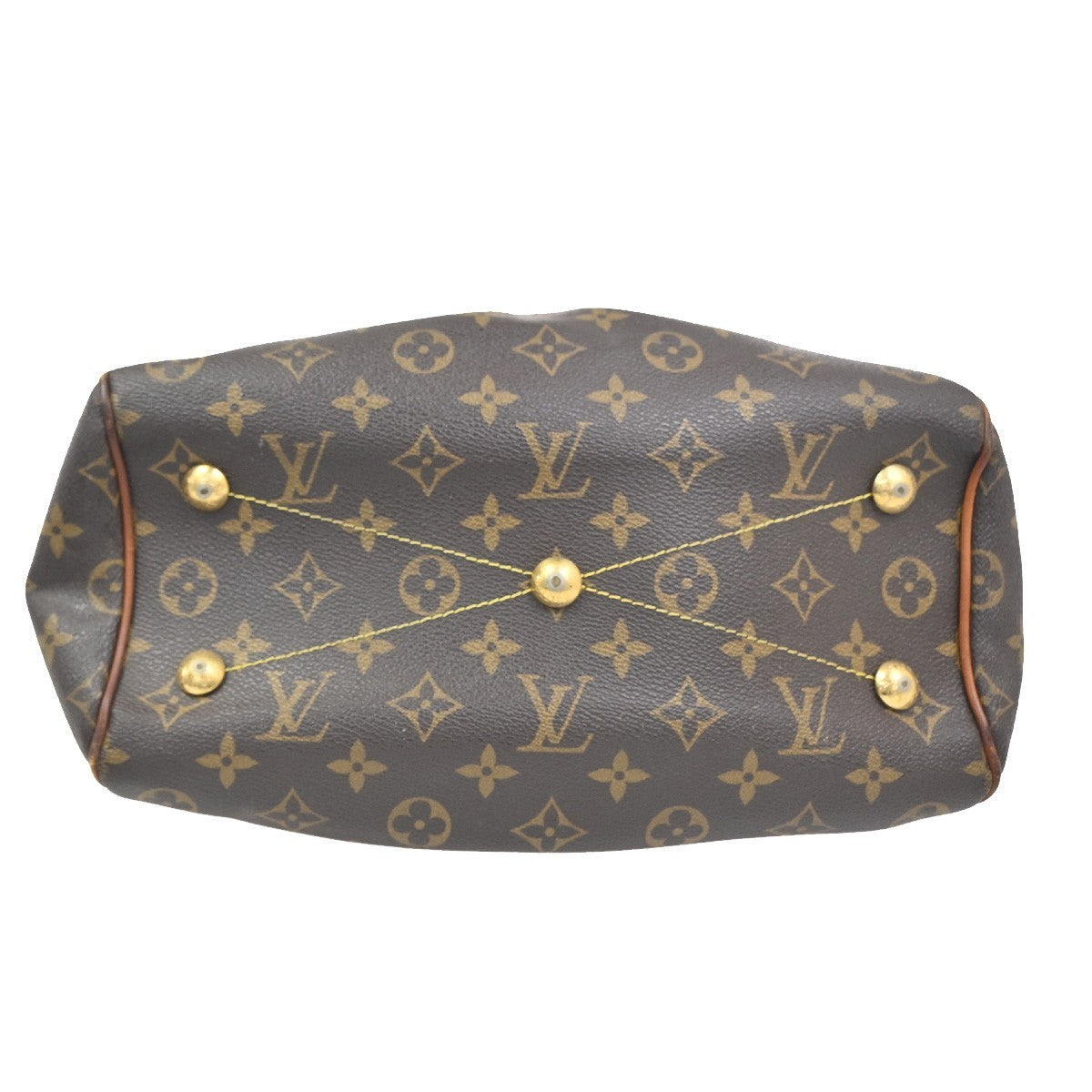 LOUIS VUITTON Tivoli PM Handbag Monogram Leather France Brown M40143 86CA750
