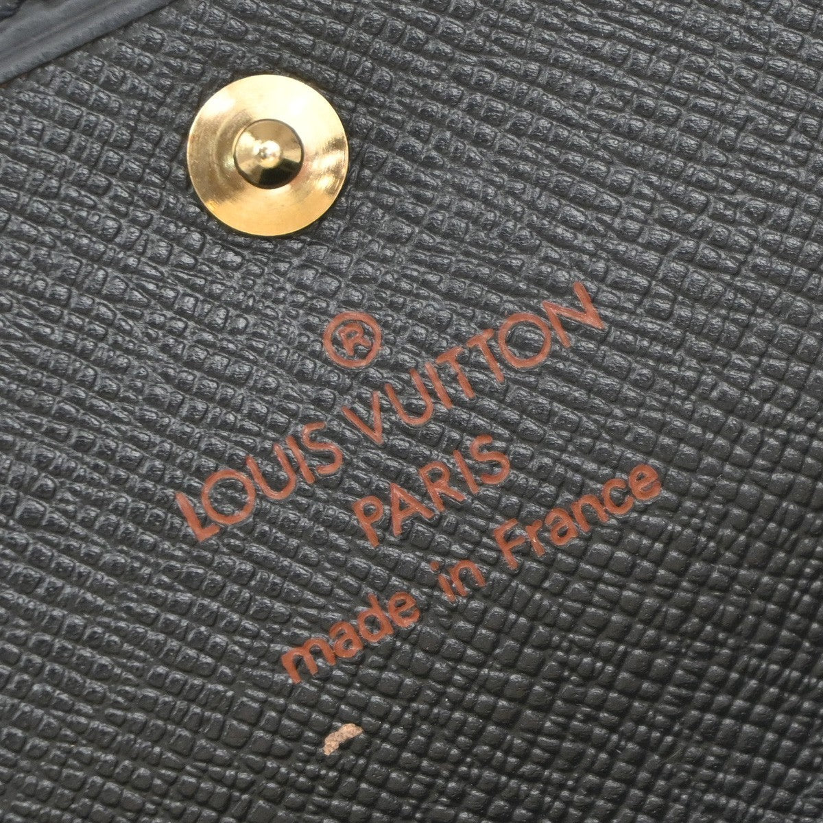 LOUIS VUITTON Porte Tresor Etui Papie Wallet Epi Leather Black M63712 09EG233