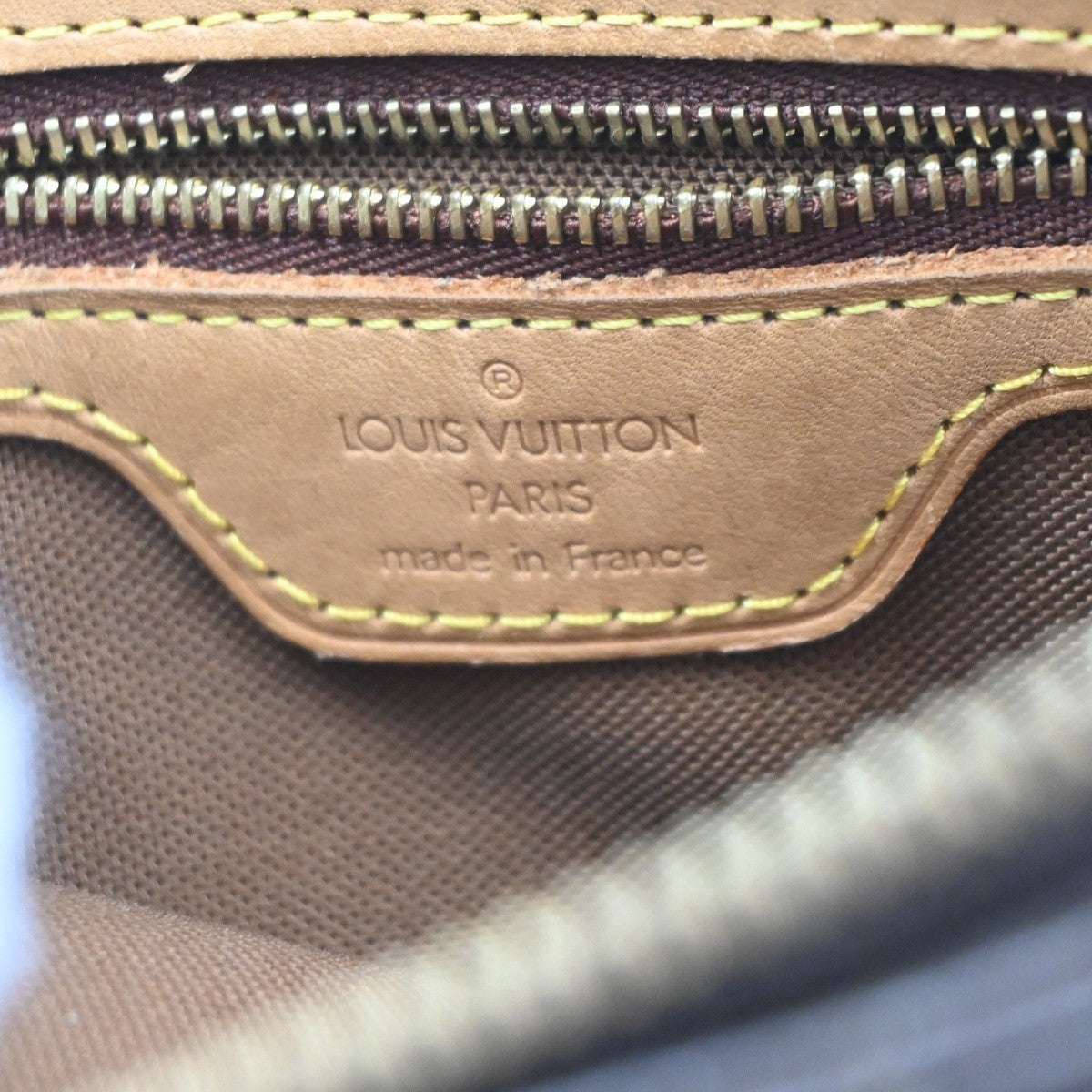 LOUIS VUITTON Cabas Piano Shoulder Bag Monogram Leather Brown M51148 35MA229