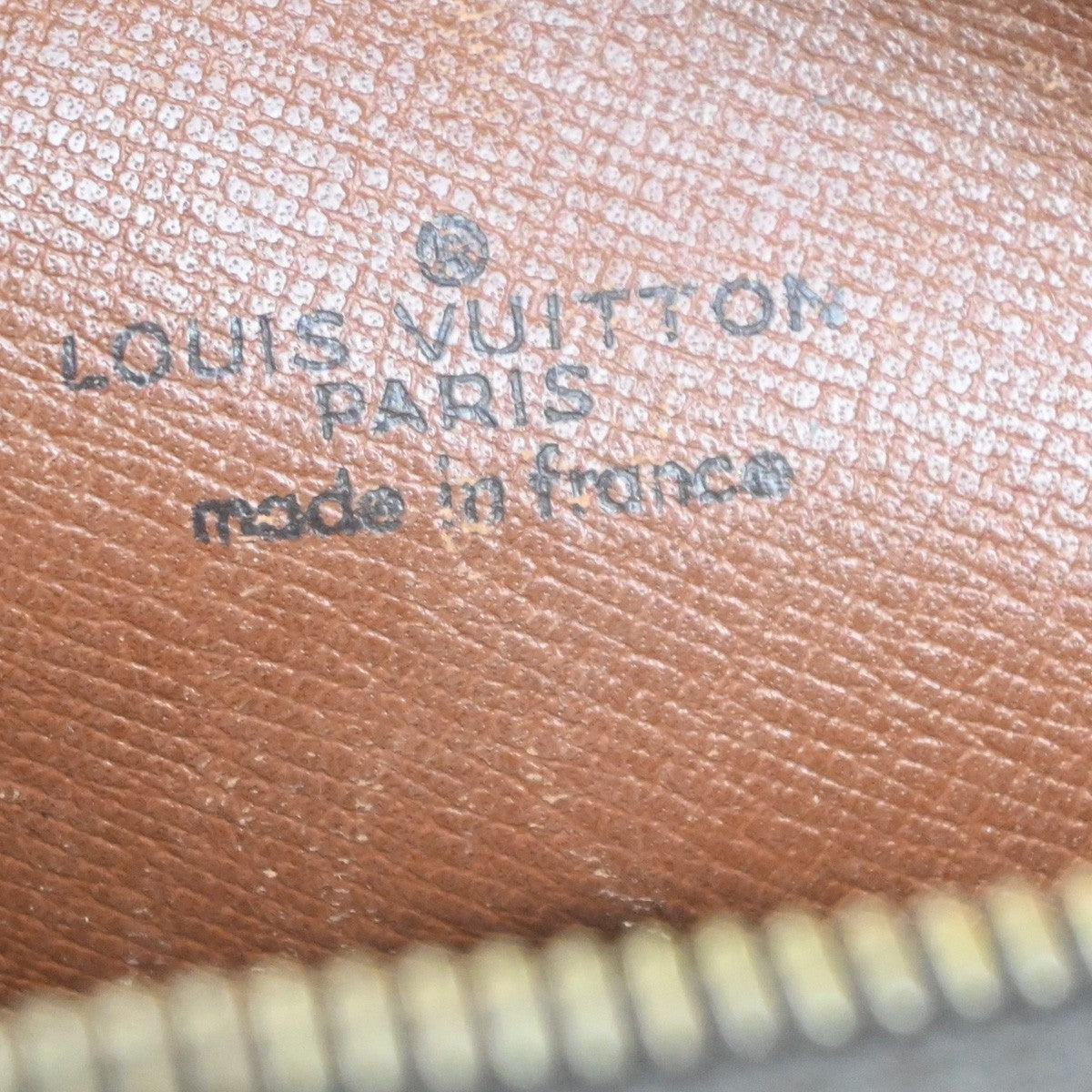 LOUIS VUITTON Danube Shoulder Bag Monogram Leather Brown France M45266 64MA169