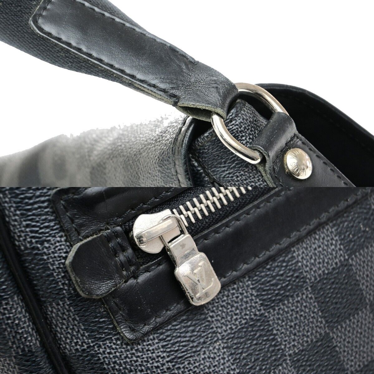 LOUIS VUITTON Daniel GM Crossbody Shoulder Bag Damier Graphite BK N58033 73ED874