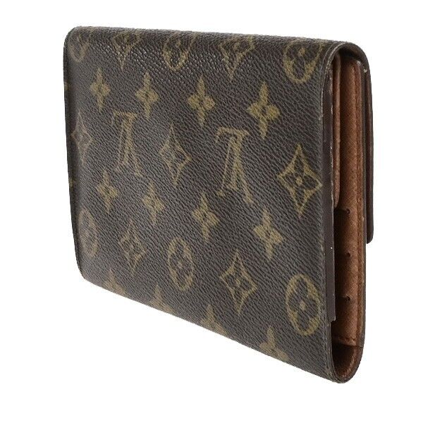 LOUIS VUITTON International Long Trifold Wallet Monogram Brown M61215 09ED244