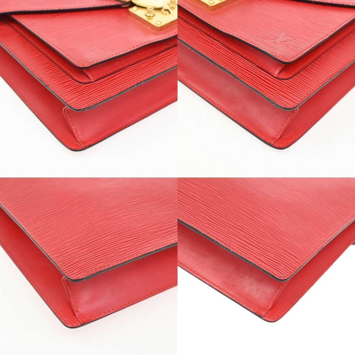 LOUIS VUITTON Monceau 28 2Way Shoulder Handhag Epi Leather Red M52127 76KC016