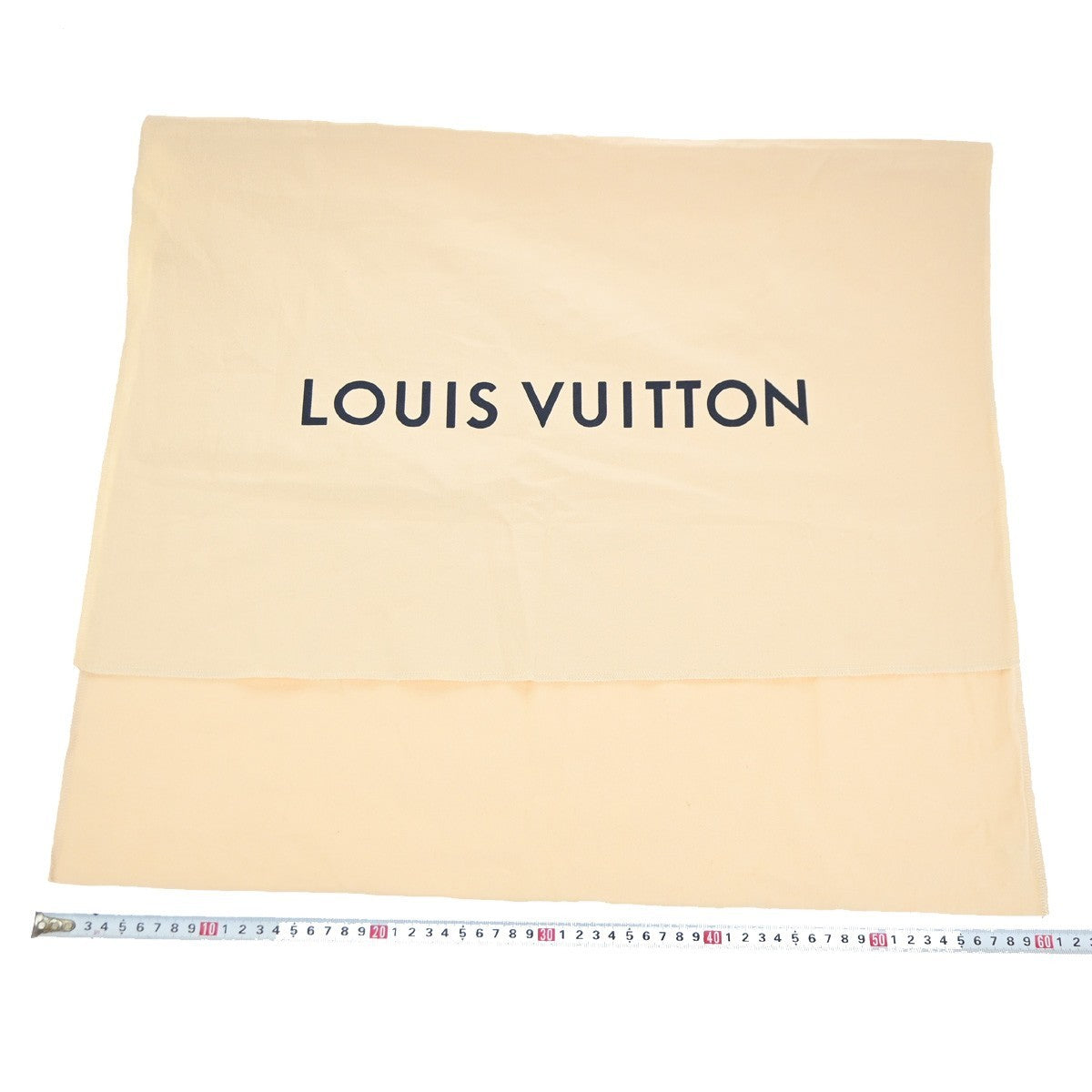 LOUIS VUITTON Logo 10 Set Dust Bag Drawstring Canvas Cotton Beige Brown 05KC994