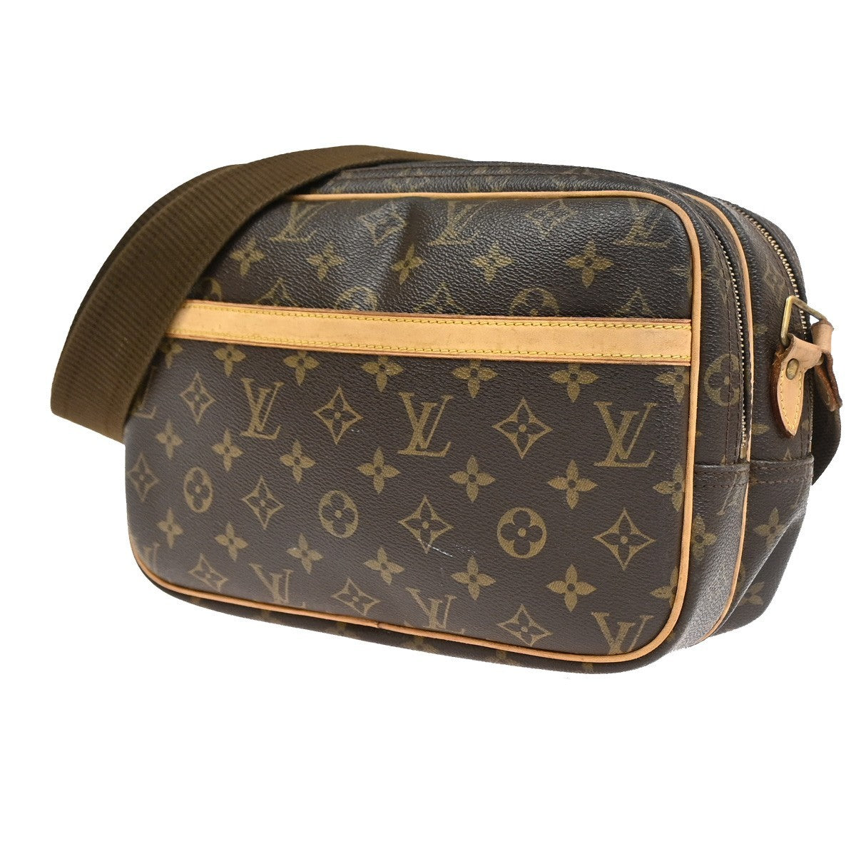 LOUIS VUITTON Reporter Crossbody Shoulder Bag Monogram Leather BN M45254 70CA919