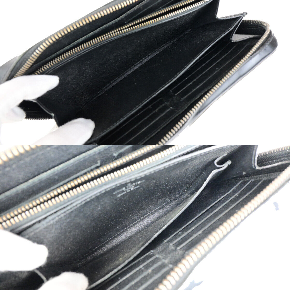 LOUIS VUITTON Zippy XL Long Travel Wallet Monogram Eclipse BK M61698 62YG561