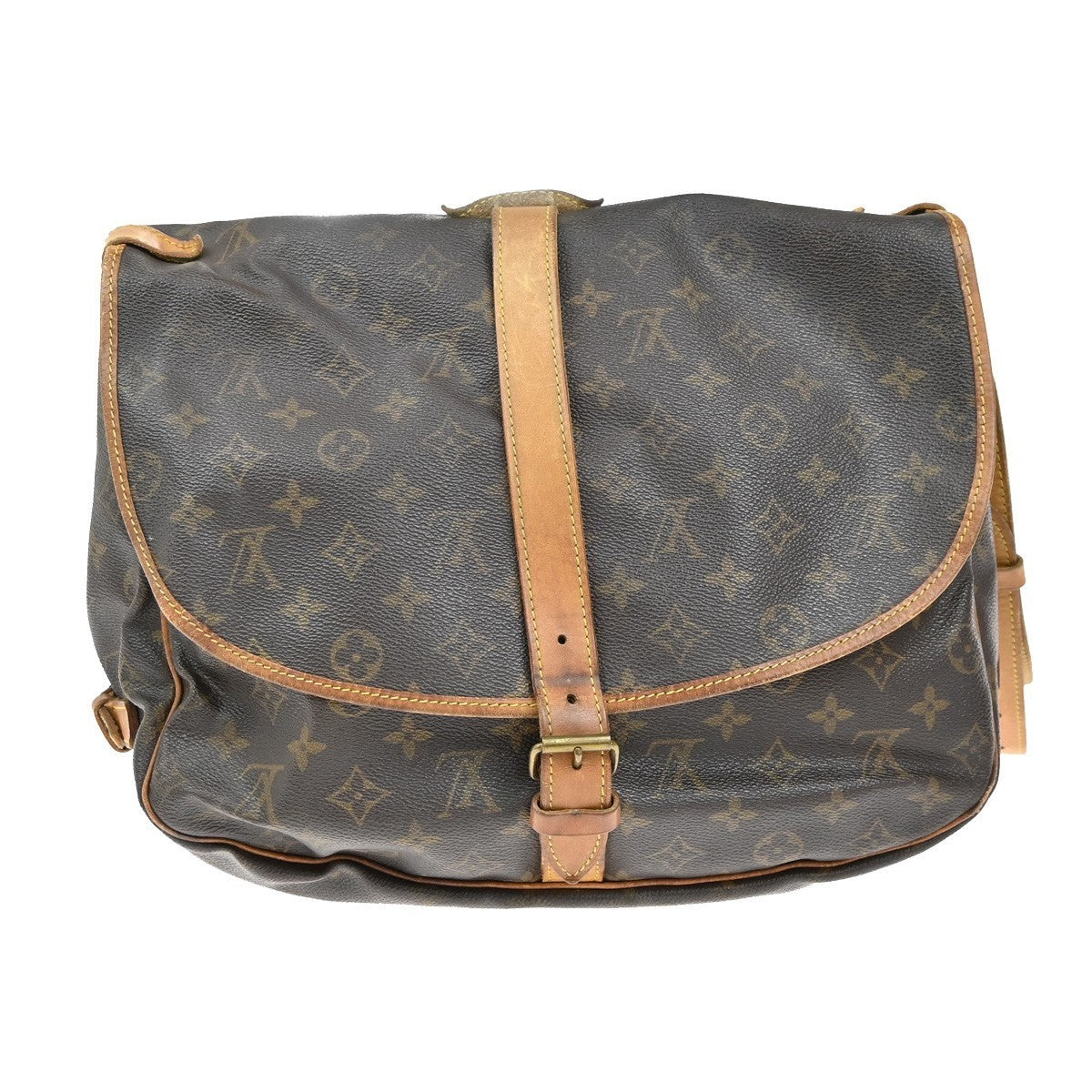 LOUIS VUITTON Saumur 35 Shoulder Bag Monogram Leather BN France M42254 70MA376
