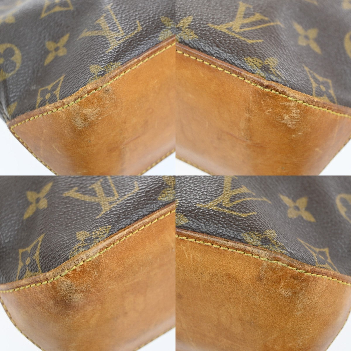 LOUIS VUITTON Logo Trotteur Shoulder Bag Monogram Leather Brown M51240 62SA013