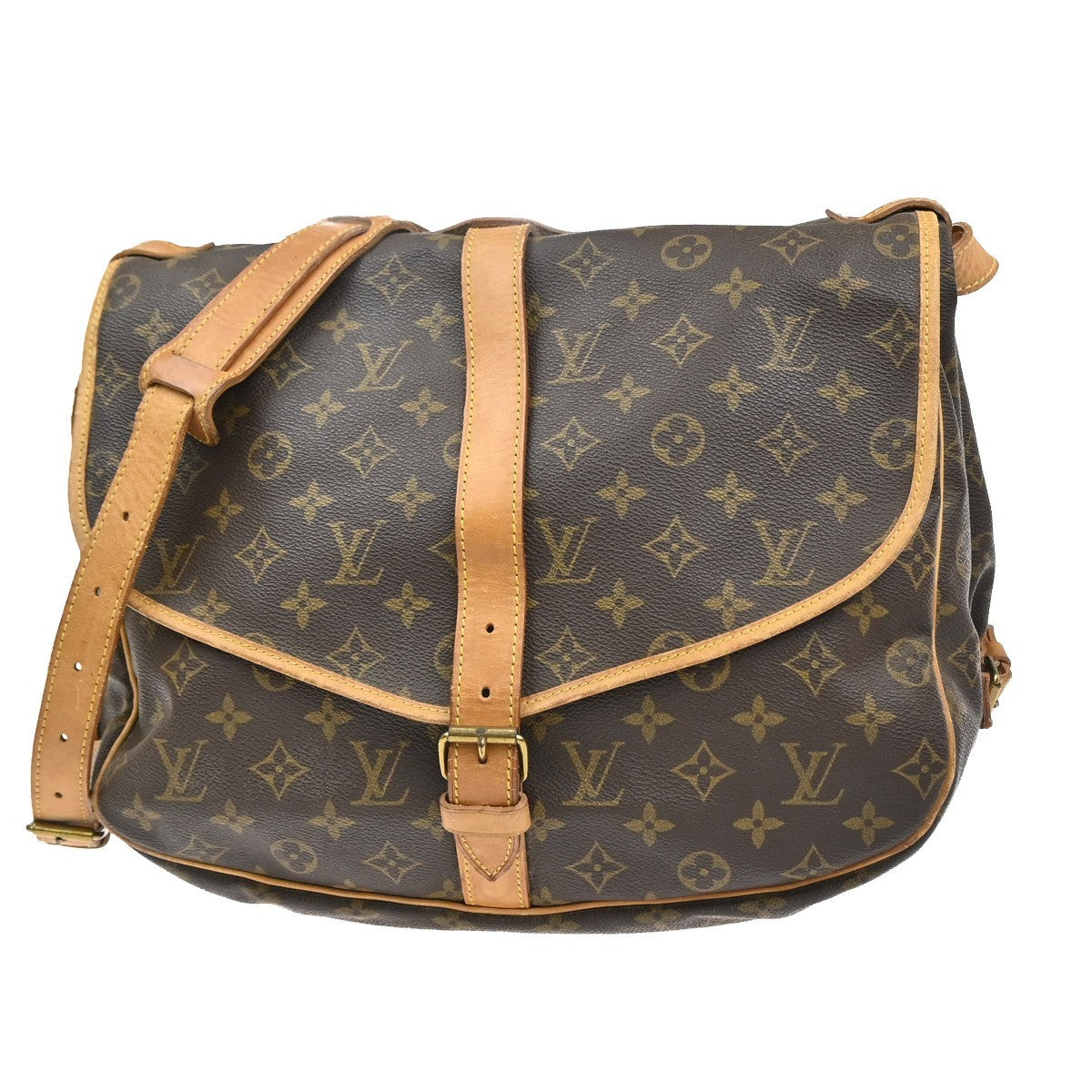 LOUIS VUITTON Saumur 35 Shoulder Bag Monogram Leather BN France M42254 84YJ109