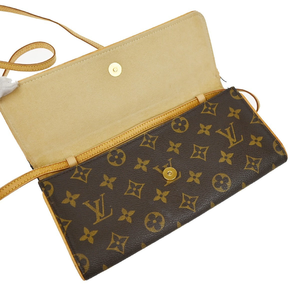 LOUIS VUITTON Pochette Twin GM 2Way Shoulder Bag Monogram Brown M51852 62YH953