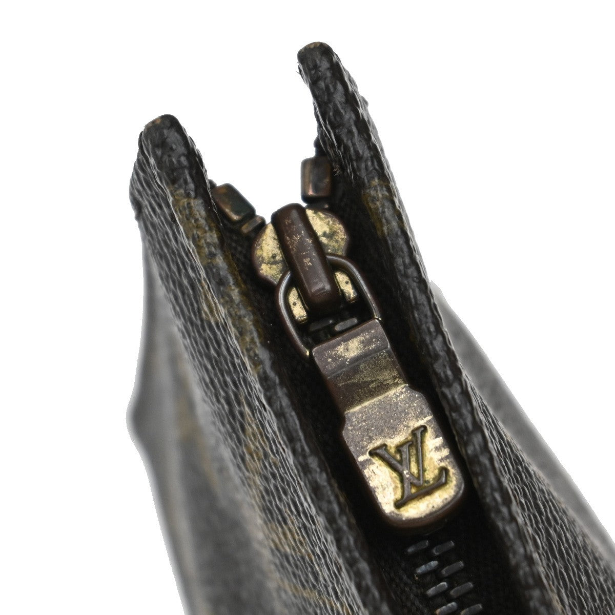 LOUIS VUITTON Poche Toilette 15 Clutch Pouch Bag Monogram Leather M47546 02EF972