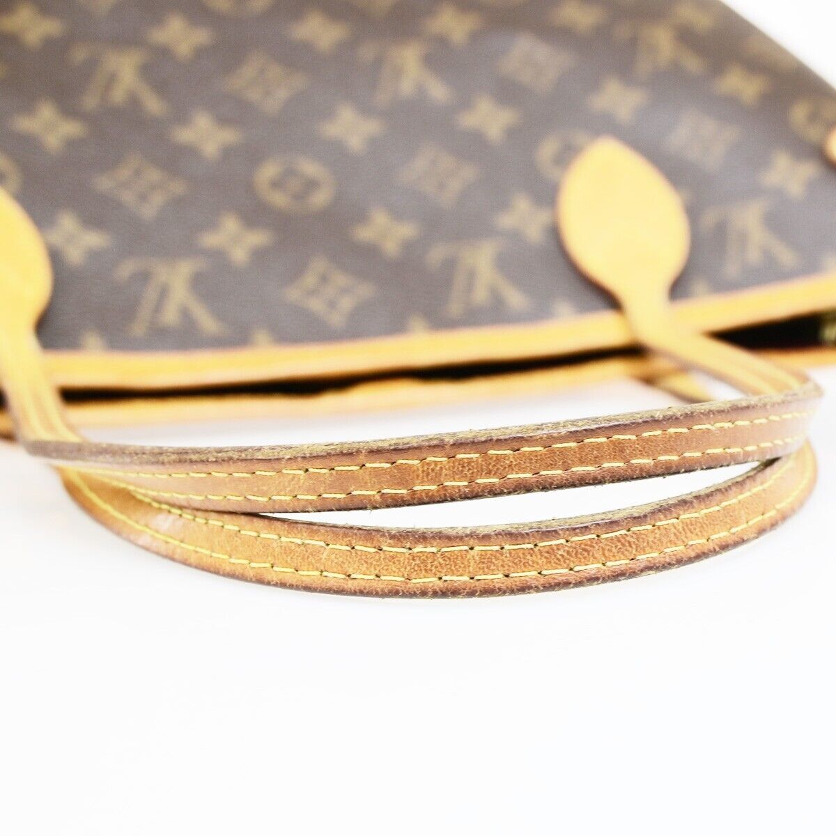LOUIS VUITTON Neverfull MM Shoulder Tote Bag Monogram Leather BN M40996 607SJ445