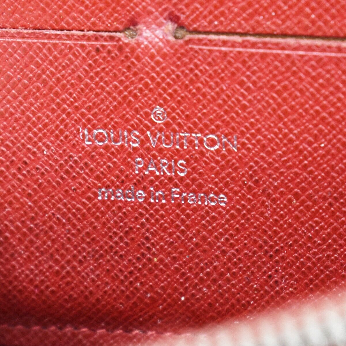 LOUIS VUITTON LV Zippy Wallte Long Purse Epi Leather Carmine M60304 66YA933